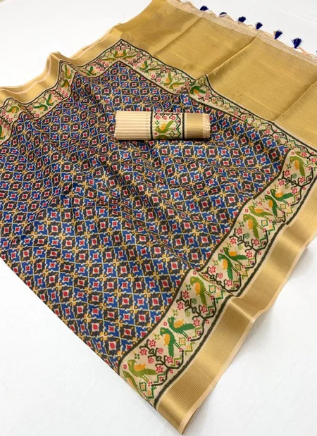 Patola By Girnar Viscose Cotton Weaving Patola Sarees